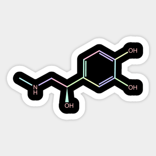 Adrenaline Kawaii Pastel Rainbow Molecule Sticker